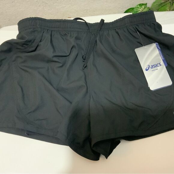 Nwt- ASICS 2N1 shorty Running Short in Black Women's Size Medium - Picture 1 of 9